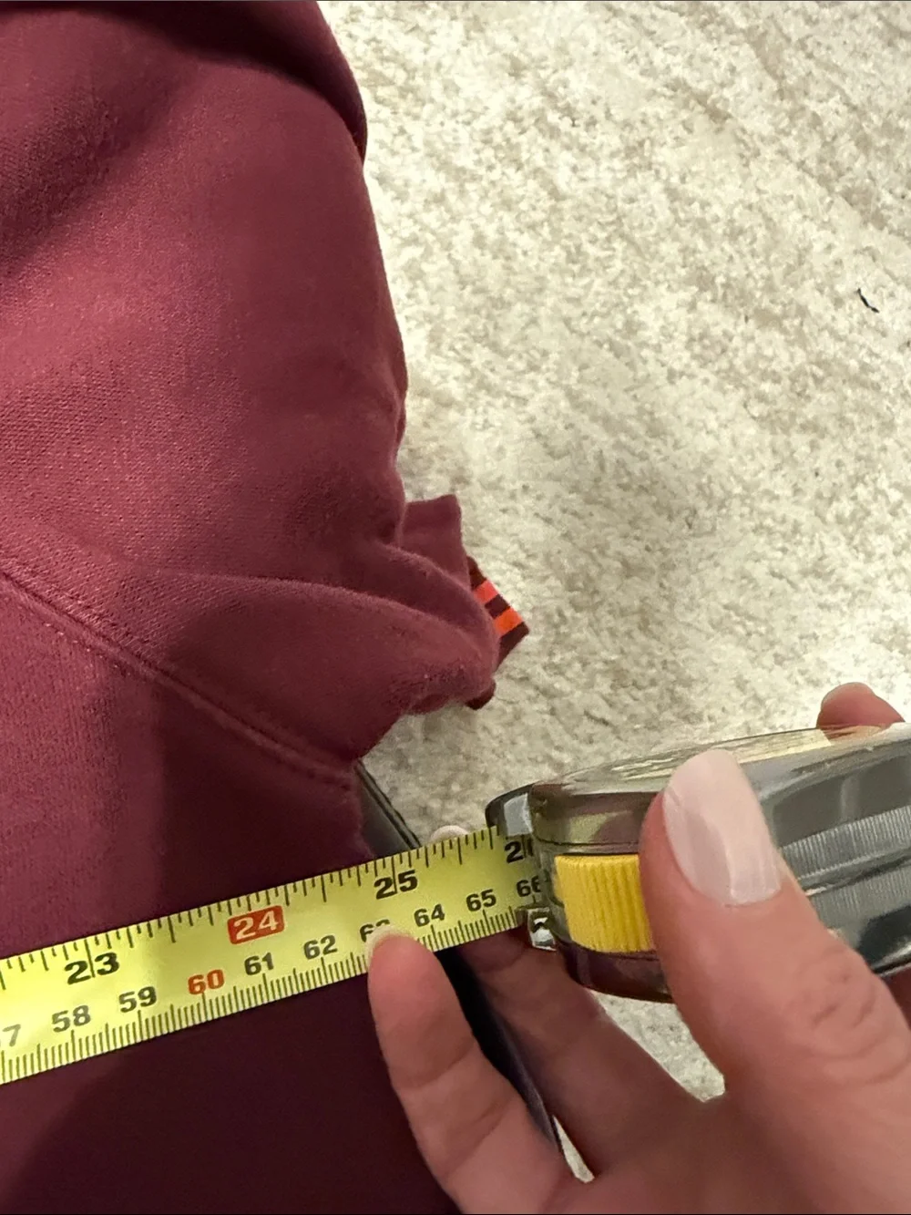 Nike Maroon Hoodie with Orange Virginia Tech Logo XL